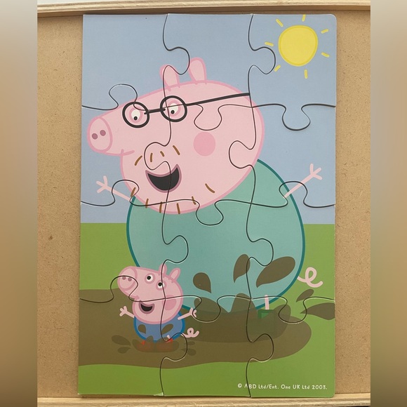 🎅🏼5/$10 GUC Peppa Pig 5 pack Puzzle box (damage to 1 piece) - Picture 2 of 10